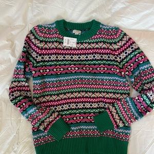 J Crew Fair Isle Sweater - New w/ tags